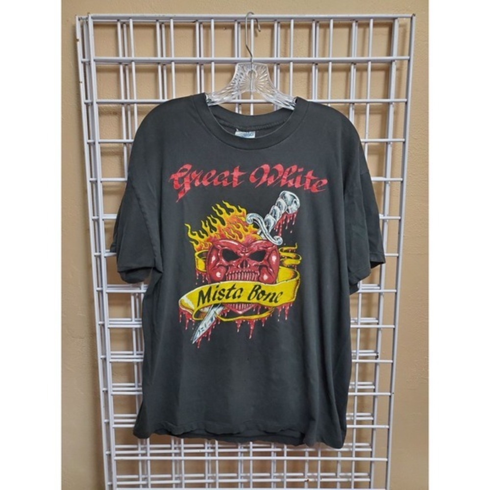 Vintage‎ Great White 1990 Concert Tshirt
